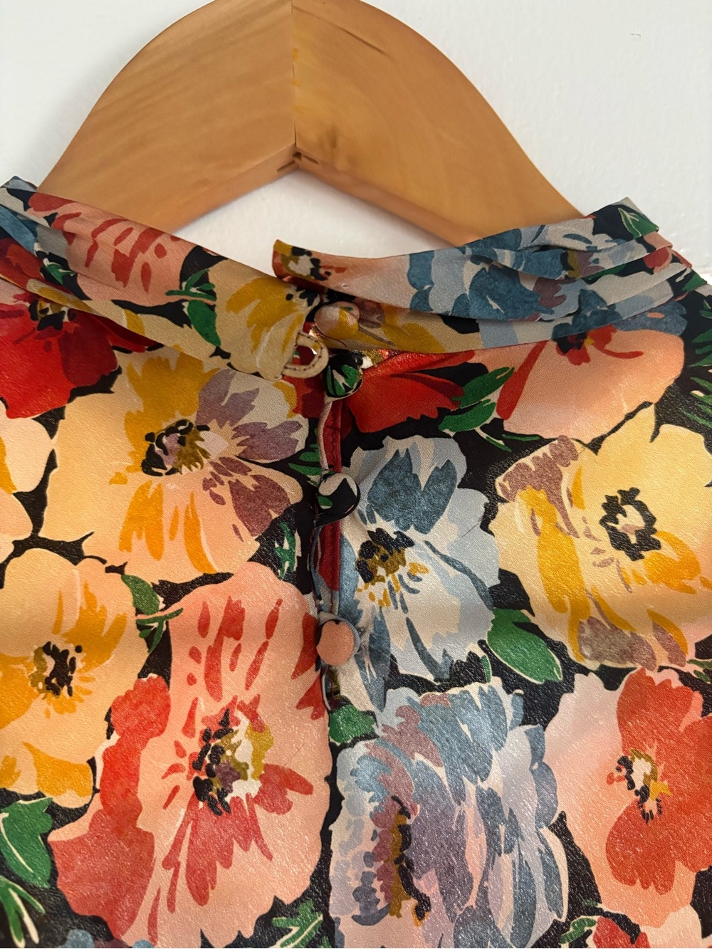 RARE Doen Musetta Silk Dress, in Poppy Meadow, XS - Picture 12 of 15